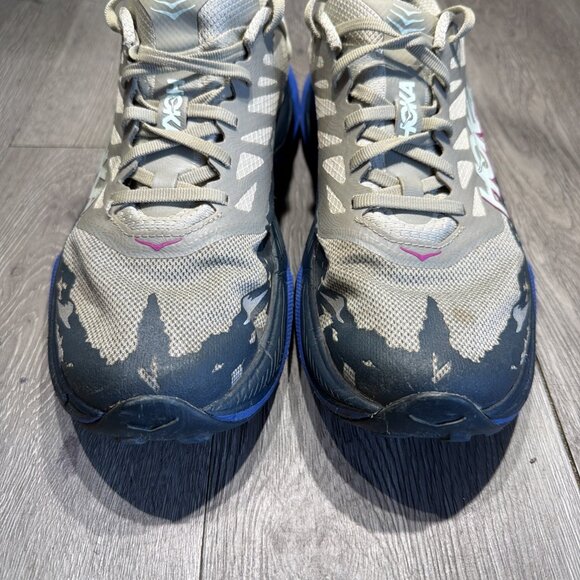 Hoka One One Men Torrent 4 Mesh Running Sneakers Blue-Gray Size 10.5 D main image 10